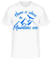 Home Is Where The Mountains Are - T-shirt standard Homme - Blanc - Devant