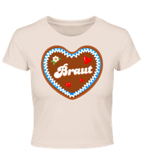 JGA Braut Lebkuchenherz · Crop T-Shirt
