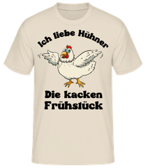 Hühner kacken Frühstück · Männer Basic T-Shirt