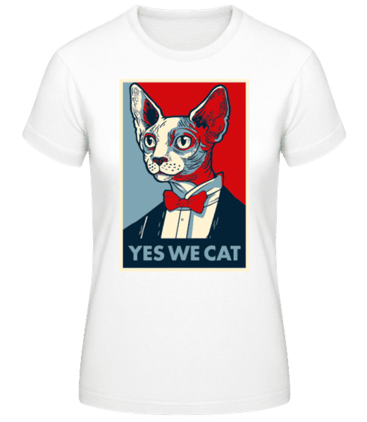Aperçu: Yes We Cat - T-shirt standard Femme - Blanc - Devant