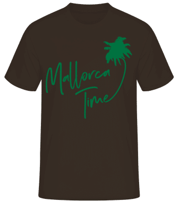 Mallorca Time - Männer Basic T-Shirt - Braun - Vorne