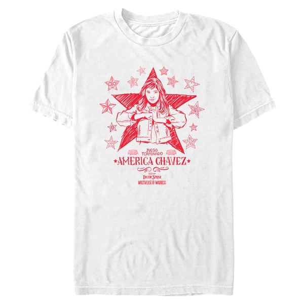 Aperçu: Marvel - Doctor Strange - America Chavez Doodle Chavez - Homme T-shirt - Blanc - Devant