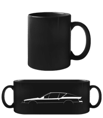 'Alpine GTA' Silhouette · Schwarze Tasse