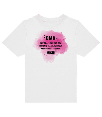 Oma Hast Ja Schon Mich - Kinder T-Shirt B&C - Weiß - Vorne