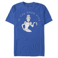 Disney - Popelka - Popelka Shoe Fits - Pánské Tričko - Královská modrá - Napřed