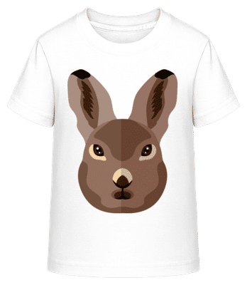 Lièvre Comic Ombre - T-shirt shirtinator Enfant - Blanc - Devant