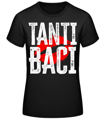 Tanti Baci - Women's Basic T-Shirt - Black - Front