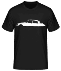 'Citroen DS 23 Pallas' Silhouette - T-shirt standard Homme - Noir - Devant