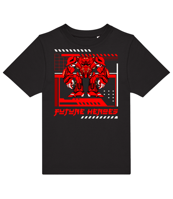 Vorschau: Future Heroes - Kinder T-Shirt B&C - Schwarz - Vorne
