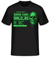 Y2K Error Code Gold 01 · T-shirt homme B&C