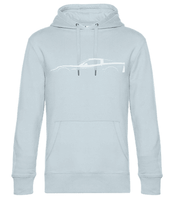 'Chevrolet Corvette C6 Z06' Silhouette - Sweat à capuche standard homme - Bleu clair - Devant