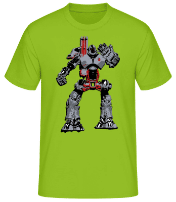 Robots De Combat - T-shirt homme B&C - Citron vert - Devant
