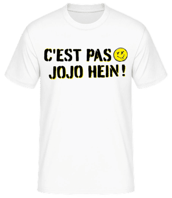 C'est Pas Jojo Hein Belgique Argot - T-shirt standard Homme - Blanc - Devant