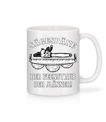 Sägespäne - Tasse - Weiß - Vorne
