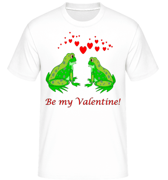 Preview: Frogs Be My Valentine -  Shirtinator Men's T-Shirt - White - Front