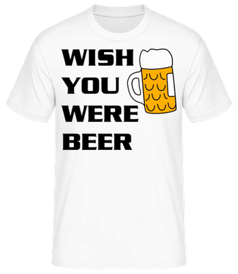 Wish You Were Beer - T-shirt standard Homme - Blanc - Devant