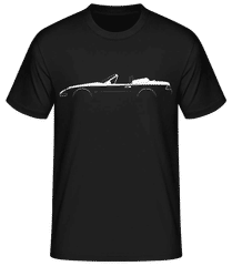'Porsche 968 Cabriolet' Silhouette · Men's Basic T-Shirt