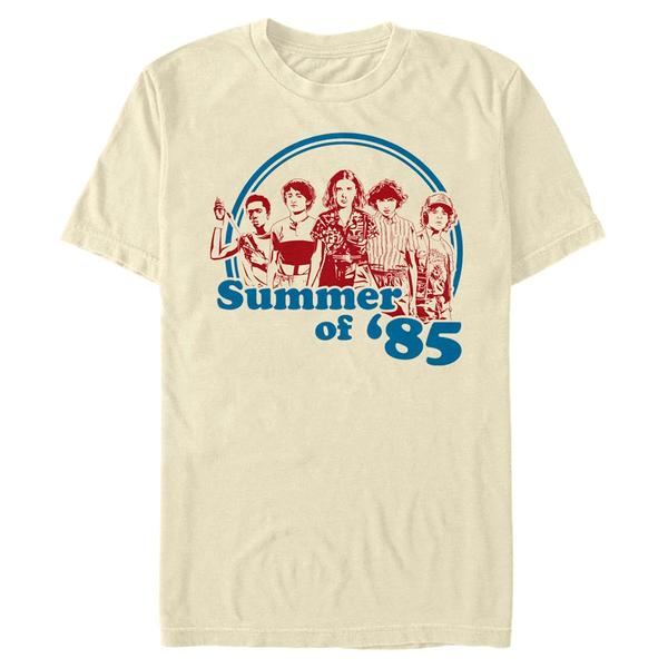 Aperçu: Netflix - Stranger Things - Skupina Summer of 85 - Homme T-shirt - Crème - Devant