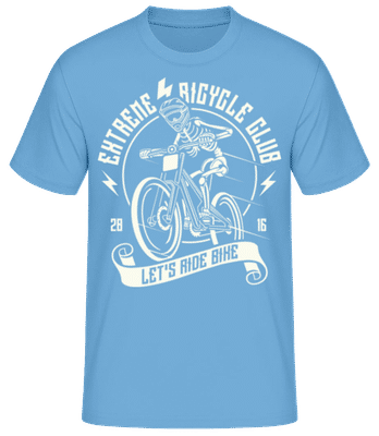 Let's Ride Bike - Pánske basic tričko - Svetlo modrá - Predné