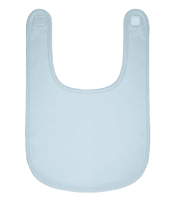 Babero ecológico - Azul claro - delante