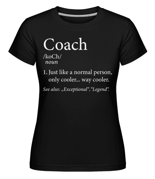 Aperçu: Coach Definition 2 -  T-shirt Shirtinator femme - Noir - Devant
