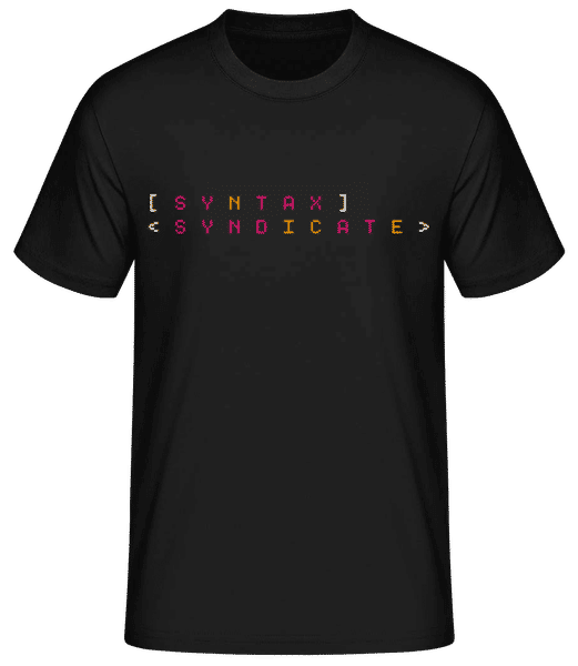 Aperçu: Syntax Syndicate - T-shirt standard Homme - Noir - Devant