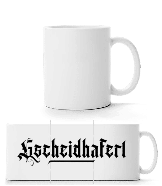 Vorschau: Gscheidhaferl - Panoramatasse - Weiß - Vorne