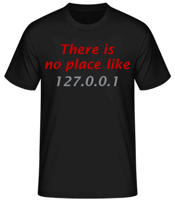 There Is No Place Like Home - Men's Basic T-Shirt - Black - Front