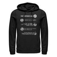Disney villanos - Skupina Villain Quotes - Unisex Sudadera con capucha - Negro - delante