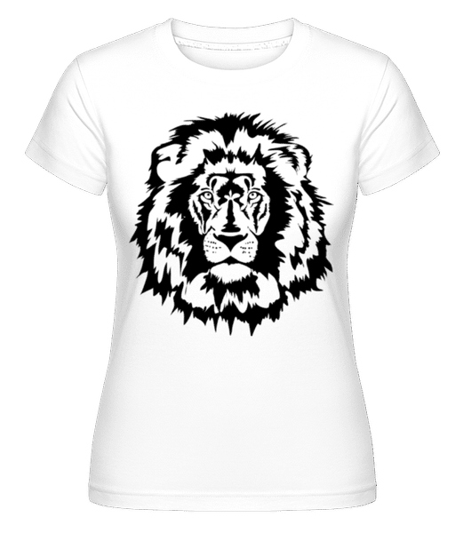 Aperçu: Lion -  T-shirt Shirtinator femme - Blanc - Devant
