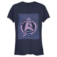 Marvel - Avengers - Group Shot Wavy Avengers Icon - Women's T-Shirt - Navy - Front