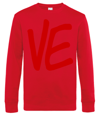 VE Red - Sweat-shirt standard pour homme - Rouge - Devant