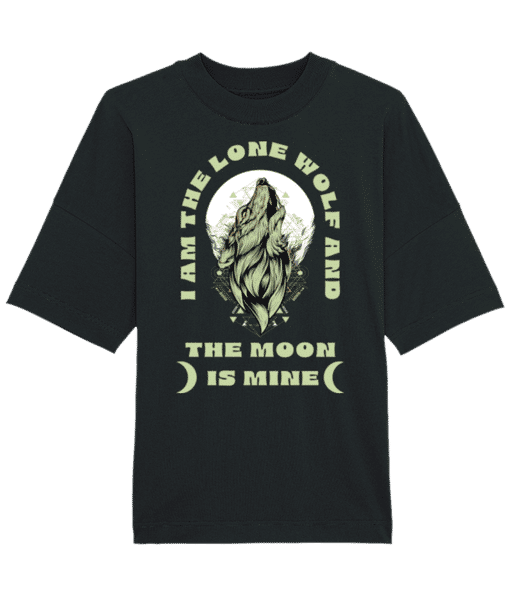 Preview: The Moon Is Mine - Unisex Organic Oversize T-Shirt Stanley Stella 2.0 - Black - Front