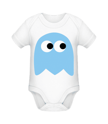 Computer Game Monster - Organic Baby Body - White - Front