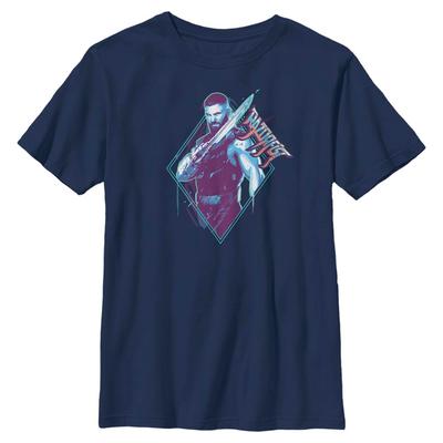 Marvel - Shang-Chi - Razorfist Badge - Kids T-Shirt - Navy - Front