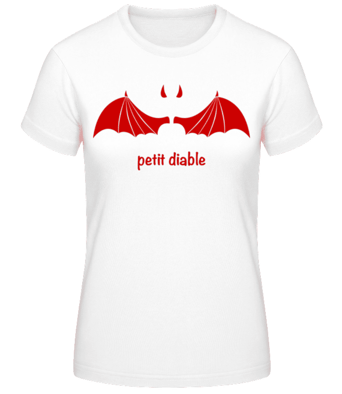 Aperçu: Petit Diable Rouge - T-shirt femme B&C - Blanc - Devant