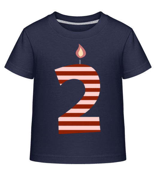 Aperçu: Bougie D'Anniversaire - T-shirt shirtinator Enfant - Bleu marine - Devant