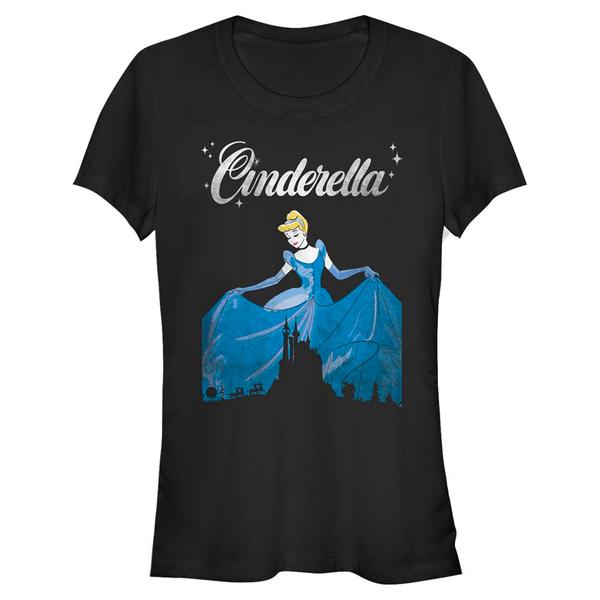 Aperçu: Disney - Cendrillon - Popelka Dancing - Femme T-shirt - Noir - Devant