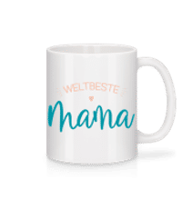 Weltbeste Mama - Tasse - Weiß - Vorne