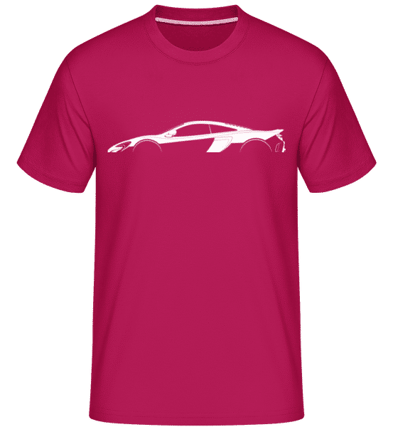 Preview: 'McLaren 765LT' Silhouette - Shirtinator Men's T-Shirt - Magenta - Front