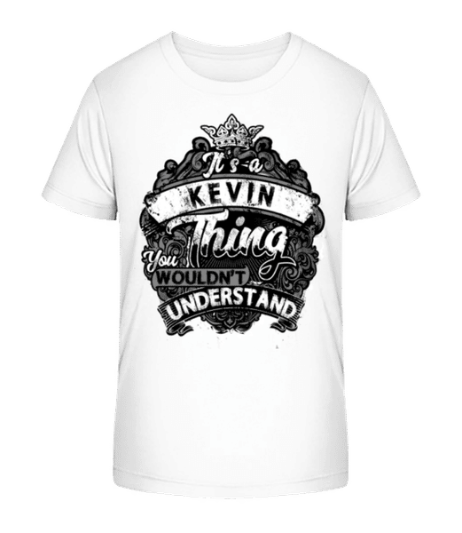 Aperçu: It's A Kevin Thing - T-shirt bio Enfant Stanley Stella 2.0 - Blanc - Devant