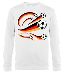 Deutsche Fahnen Mit Fußbällen · Männer Standard Pullover