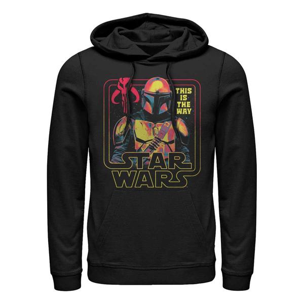 Aperçu: Star Wars - The Mandalorian - Mandalorian The Protector - Unisex Sweat à capuche - Noir - Devant