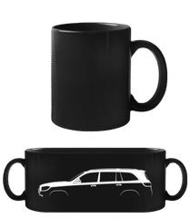 'Mercedes-Benz GLS AMG X167' Silhouette · Black Mug
