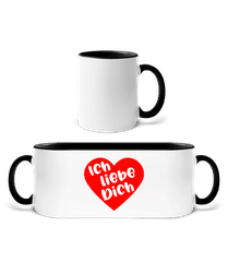 Ich Liebe Dich · Tasse zweifarbig