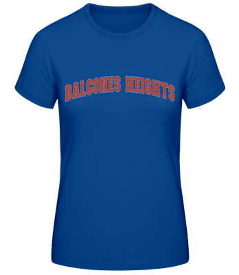 Balcones Heights - T-shirt standard Femme - Bleu royal - Devant