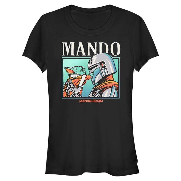 Aperçu: Star Wars - The Mandalorian - Mando & Child Found You - Femme T-shirt - Noir - Devant