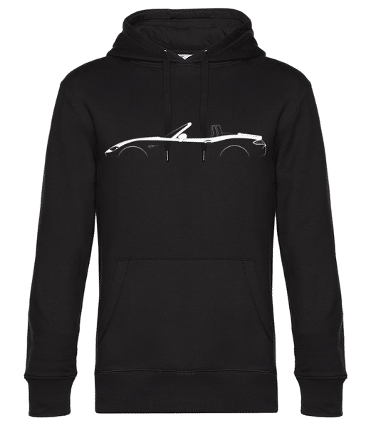 Aperçu: 'Mazda MX-5 Miata ND' Silhouette - Sweat à capuche premium Unisexe - Noir - Devant