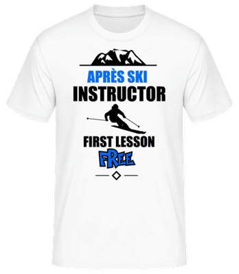 Apre`s Ski Instructor Mountain - Männer Basic T-Shirt - Weiß - Vorne