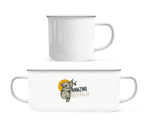 Aperçu: Koala Amazing Australia - Tasse Émaillée - Blanc - Devant